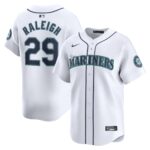 Men's Seattle Mariners Cal Raleigh  White Home Limited Player Jersey