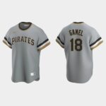 Men's Pittsburgh Pirates #18 Ben Gamel Gray Cooperstown Collection Road Jersey