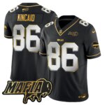 Dalton Kincaid #86 Buffalo Bills BUF 2024 Bills Mafia Patch Gold Vapor Limited Jersey - All Stitched