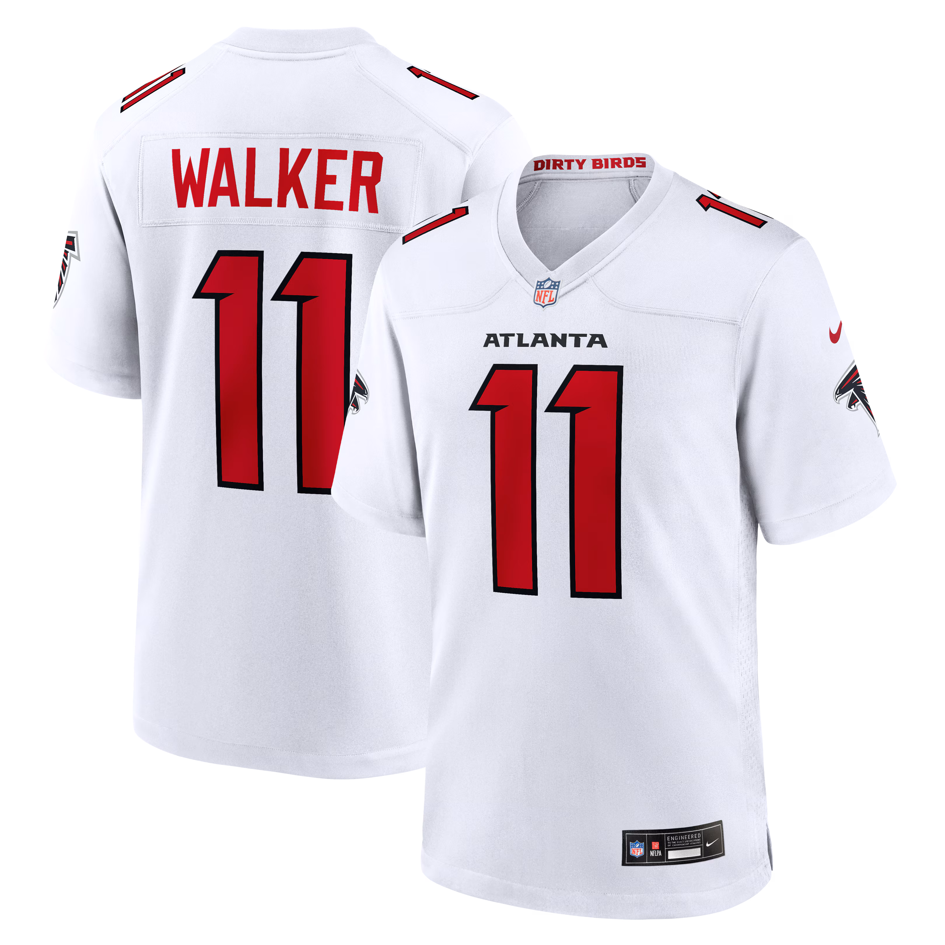 Atlanta Falcons Jalon Walker #11 White Game Jersey