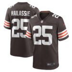 Kahlef Hailassie Cleveland Browns Team Game Jersey -  Brown