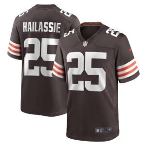 Kahlef Hailassie Cleveland Browns Team Game Jersey -  Brown
