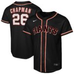 Youth San Francisco Giants Matt Chapman #26 Black Fashion Replica Player Jersey