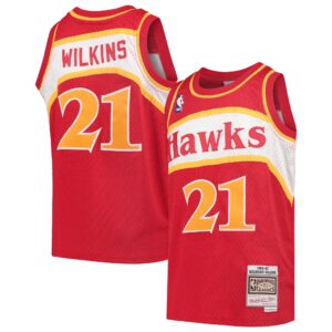 Dominique Wilkins Atlanta Hawks Mitchell & Ness Youth 1986-87 Hardwood Classics Swingman Throwback Jersey - Red