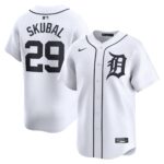 Men's Detroit Tigers #29 Tarik Skubal  White Home Limited Player Jersey