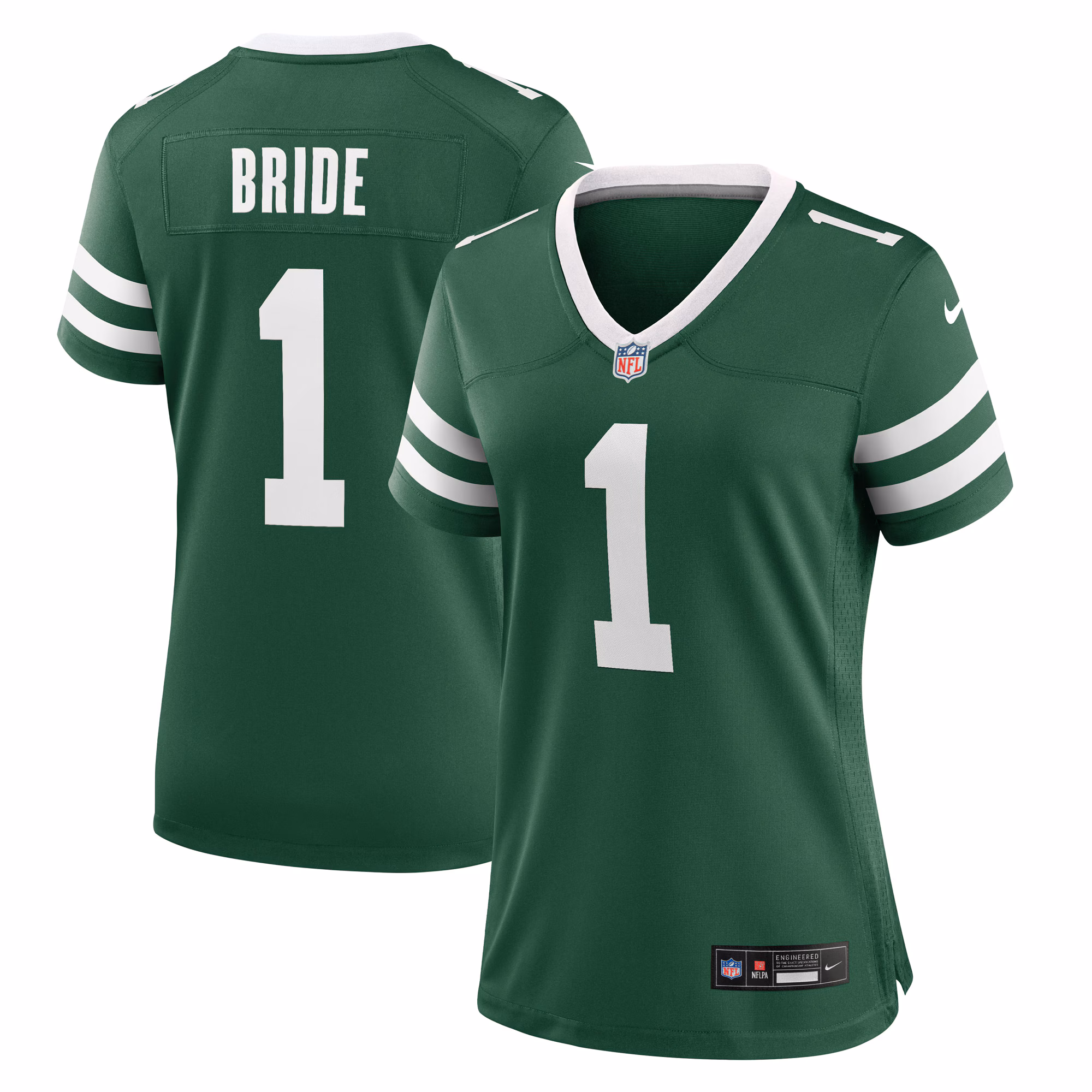 Number 1 Bride New York Jets Women's Game Jersey - Legacy Green