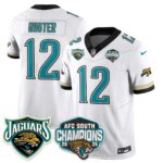 Travis Hunter #12 Jacksonville Jaguars JAX AFC South Division Champions Vapor Limited Throwback Jersey - All Stitched