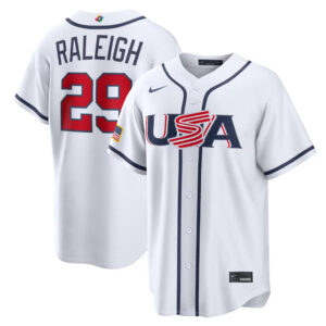 Cal Raleigh #29 USA Baseball 2026 World Baseball Classic Home Stadium Jersey - White