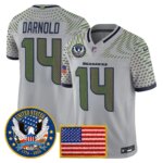 Sam Darnold #14 Seattle Seahawks United States 250th Anniversary Patch Vapor Limited Jersey - All Stitched