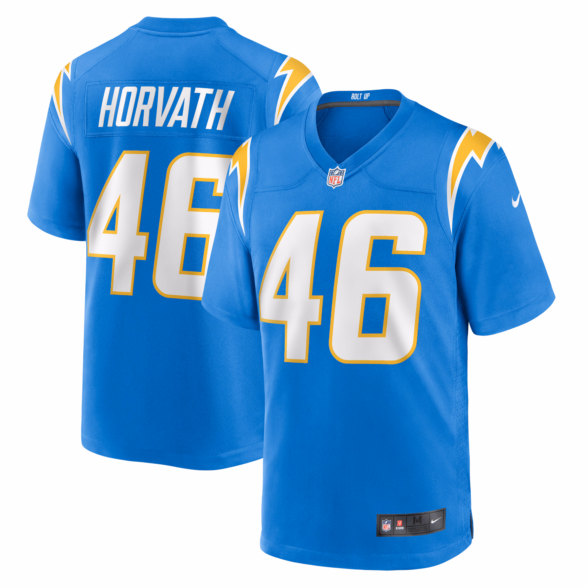 Zander Horvath Los Angeles Chargers  Game Jersey -  Powder Blue
