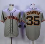 San Francisco Giants #35 Brandon Crawford Grey Road New Cool Base Stitched Jersey