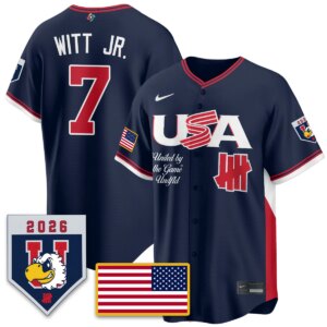 Bobby Witt Jr. #7 USA Baseball x Undefeated 2026 World Baseball Classic Limited Jersey - All Stitched