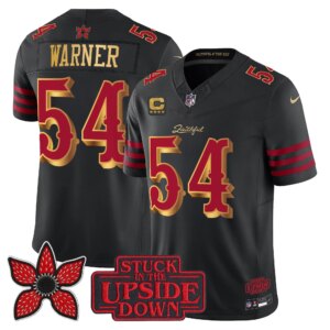 Fred Warner #54 San Francisco 49ers Rivalries x Stranger Things Vapor Limited Jersey - All Stitched