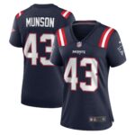 Calvin Munson New England Patriots Women's Home Game Player Jersey - Navy