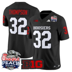 Anthony Thompson #32 Ndiana Hoosiers IH 2026 Peach Bowl Vapor Limited Jersey - All Stitched