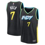 Unisex Indiana Pacers Buddy Hield  Black 2023/24 Fast Break Jersey - City Edition