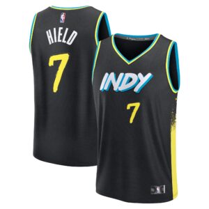 Unisex Indiana Pacers Buddy Hield  Black 2023/24 Fast Break Jersey - City Edition