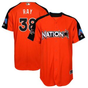 Arizona Diamondbacks #38 Robbie Ray Orange 2017 All-Star National League Stitched Jersey