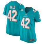 Joshua Kalu Miami Dolphins Women's Team Game Jersey -  Aqua