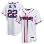 Juan Soto #22 Dominican Republic Baseball 2026 World Baseball Classic Home Stadium Jersey - White