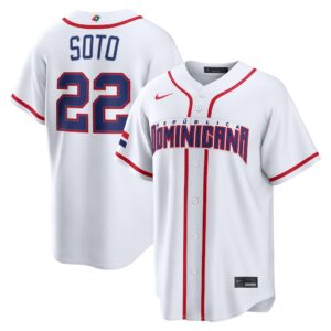 Juan Soto #22 Dominican Republic Baseball 2026 World Baseball Classic Home Stadium Jersey - White