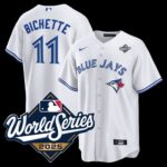 Bo Bichette #11 Toronto Blue Jays 2025 World Series Home Replica Player Jersey - White