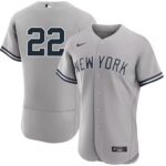 Men's New York Yankees #22 Juan Soto  Road Flex Base Jersey