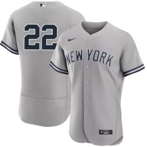 Men's New York Yankees #22 Juan Soto  Road Flex Base Jersey