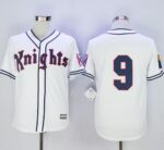 New York Knights The Natural #9 Roy Hobbs White Movie Stitched Baseball Jersey