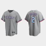 Men's Texas Rangers #2 Marcus Semien Gray 2022 Father's Day Jersey