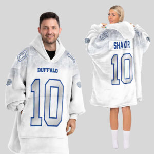 K.S 10 Buffalo Football Unisex Blanket Hoodie