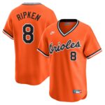 Men's Baltimore Orioles Cal Ripken Jr.  Orange Throwback Cooperstown Limited Jersey