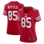 George Kittle San Francisco 49ers  Women's Team Game Player Jersey - Scarlet