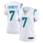Gerald Everett Los Angeles Chargers  Women's Game Player Jersey - White