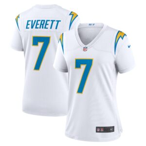 Gerald Everett Los Angeles Chargers  Women's Game Player Jersey - White
