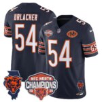 Brian Urlacher #54 Chicago Bears CHI 2025 NFC North Champions Patch Jersey V2 - All Stitched