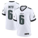 DeVonta Smith #6 Philadelphia Eagles White Game Jersey - White