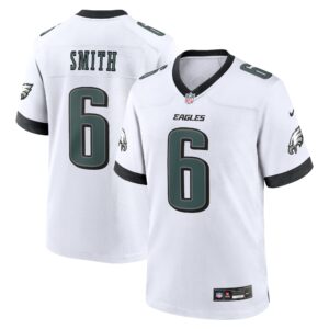 DeVonta Smith #6 Philadelphia Eagles White Game Jersey - White