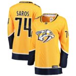 Juuse Saros Nashville Predators Women's Breakaway Player Jersey - Gold