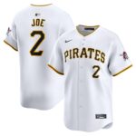 Men's Pittsburgh Pirates Connor Joe  White Home Limited Player Jersey