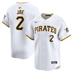 Men's Pittsburgh Pirates Connor Joe  White Home Limited Player Jersey