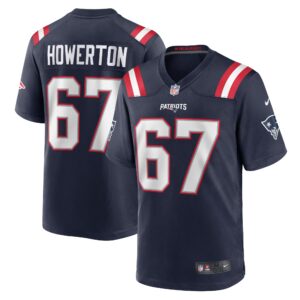 Hayden Howerton New England Patriots  Home Game Player Jersey - Navy