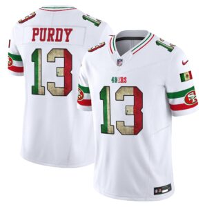 Brock Purdy # 13 San Francisco 49ers Mexico Vapor Limited Jersey V4 - All Stitched