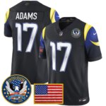 Davante Adams #17 Los Angeles Rams 2025 United States 250th Anniversary Patch Vapor Limited Jersey - All Stitched