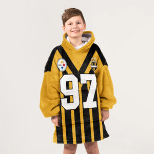 Kid 97 Pittsburgh Football Unisex Blanket Hoodie