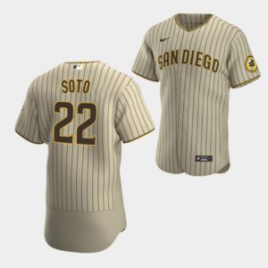 Men's San Diego Padres #22 Juan Soto White Home Flex Base Jersey