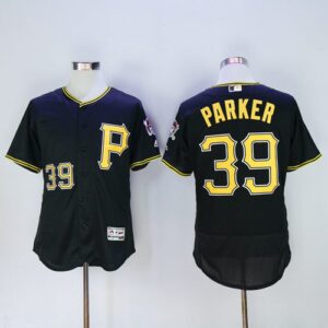 Pittsburgh Pirates #39 Dave Parker Black Flexbase Collection Stitched Jersey