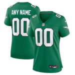 Philadelphia Eagles  Women's Alternate Custom Game Jersey - Kelly Green