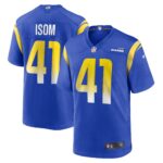 Dan Isom Los Angeles Rams  Game Player Jersey - Royal