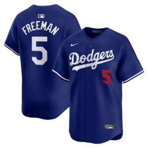 Men's Los Angeles Dodgers Freddie Freeman  Royal Alternate Limited Player Jersey